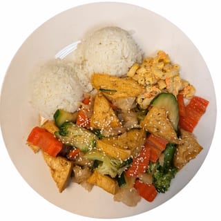 House Special BBQ Tofu with Mixed Veggies