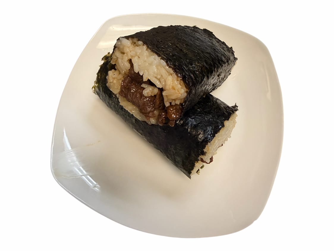 Teriyaki Beef Musubi.