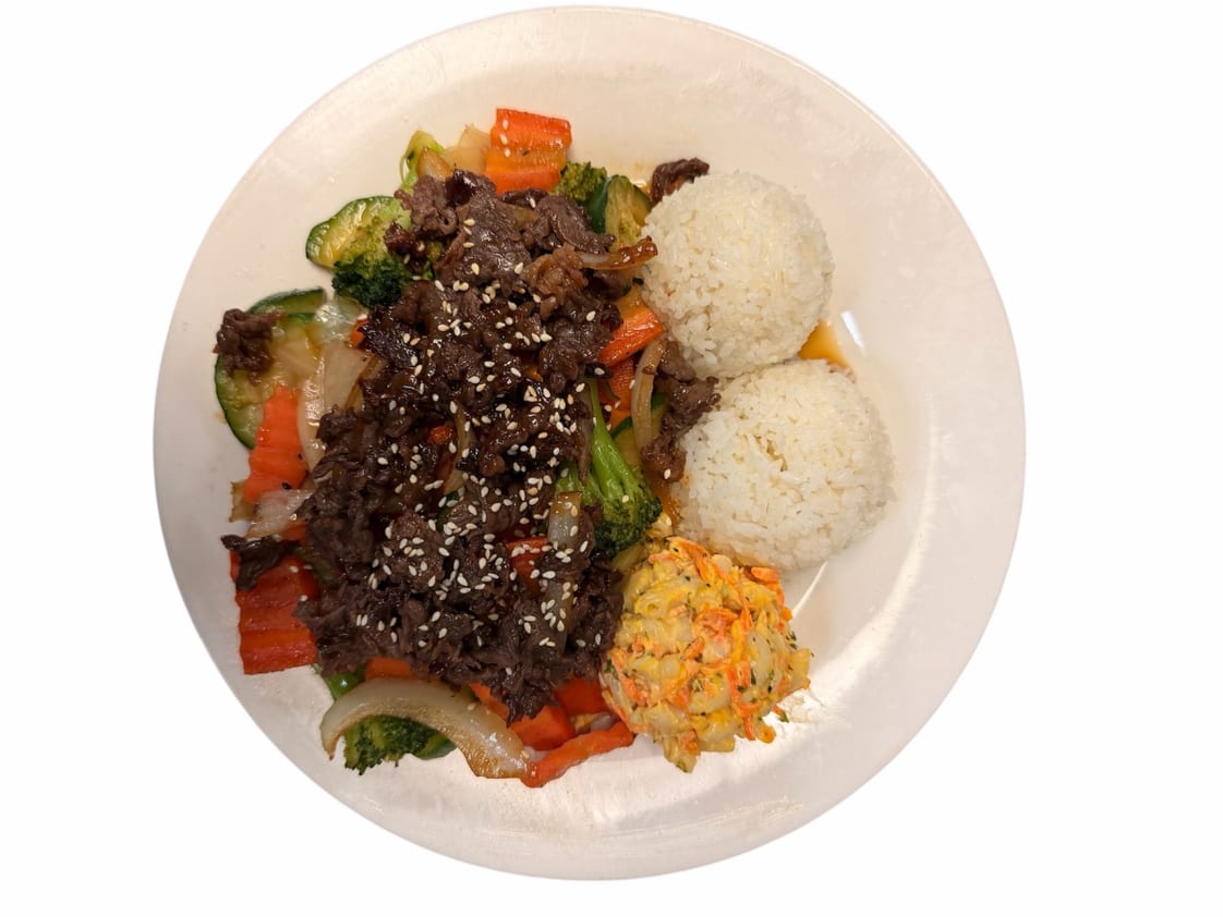 Teriyaki Beef with Veggies.
